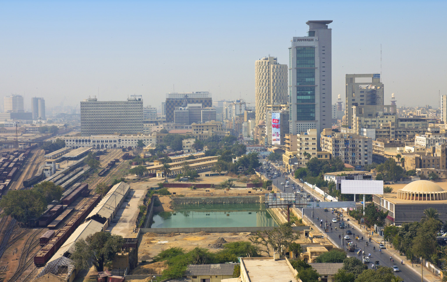 Karachi city skyline